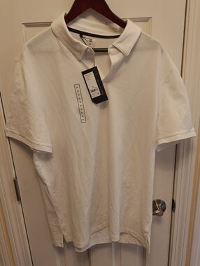 Men's White Polo Shirt VRST XL
